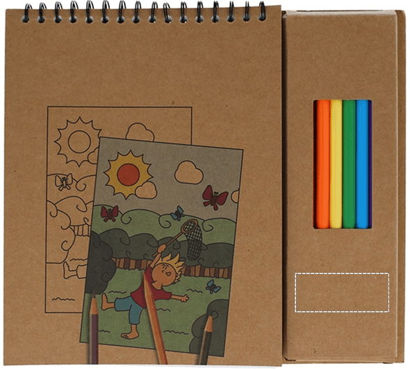 Coloring set with notepad